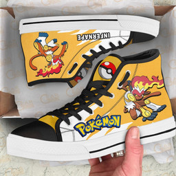 Pokemon Infernape High Top Shoes Custom Anime Sneakers - 2 - GearAnime
