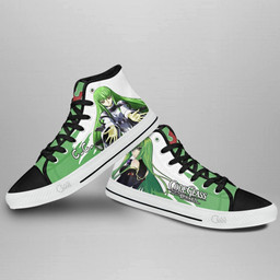 Code Geass C.C. High Top Shoes Custom Anime Sneakers - 3 - GearAnime