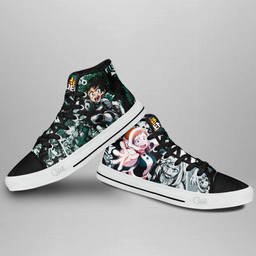 Deku & Uraraka High Top Shoes Custom Anime My Hero Academia Sneakers - 3 - GearAnime