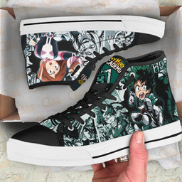 Deku & Uraraka High Top Shoes Custom Anime My Hero Academia Sneakers - 2 - GearAnime