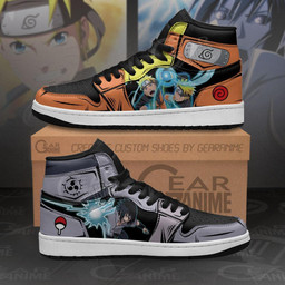 Uzumaki and Sasuke Sneakers Power Custom Anime Shoes - 1 - GearAnime