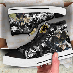 Yuno and Asta High Top Shoes Custom Black Clover Anime Sneakers - 2 - GearAnime