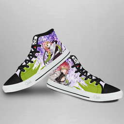 Demon Slayer Mitsuri Kanroji High Top Shoes Custom Anime Sneakers Wisteria Style - 4 - GearAnime