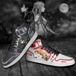 Kirito And Asuna Sneakers Custom Anime Sword Art Online Shoes - 4 - GearAnime