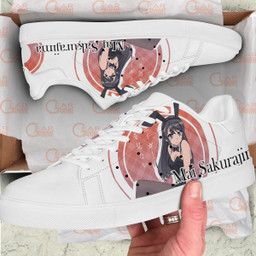 Mai Sakurajima Skate Sneakers Custom Anime Bunny Girl Senpai Shoes - 2 - GearAnime