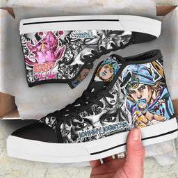 Johnny Joestar High Top Shoes Custom Manga Anime Jojo's Birraze Adventure Sneakers - 2 - GearAnime
