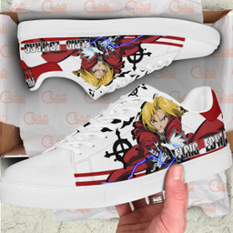 Fullmetal Alchemist Edward Elric Skate Sneakers Custom Anime Shoes - 2 - GearAnime
