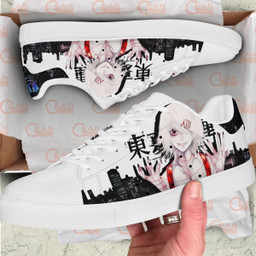 Tokyo Ghoul Juuzou Suzuya Skate Sneakers Custom Anime Shoes - 2 - GearAnime