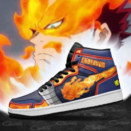 BNHA Endeavor Sneakers Custom Anime My Hero Academia Shoes - 4 - GearAnime
