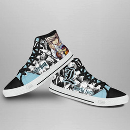 Nate River Near High Top Shoes Custom Death Note Anime Sneakers - 3 - GearAnime