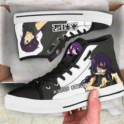 Mirai Nikki The Future Diary Minene Uryuu High Top Shoes Custom Anime Sneakers - 2 - GearAnime