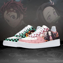 Tanjiro and Nezuko Air Sneakers Custom Anime Demon Slayer Shoes - 2 - GearAnime