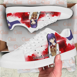 Fate Zero Sakura Matou Skate Sneakers Custom Anime Shoes - 2 - GearAnime