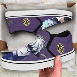 Satoru Gojou Slip On Sneakers Custom Anime Jujutsu Kaisen Shoes - 3 - GearAnime