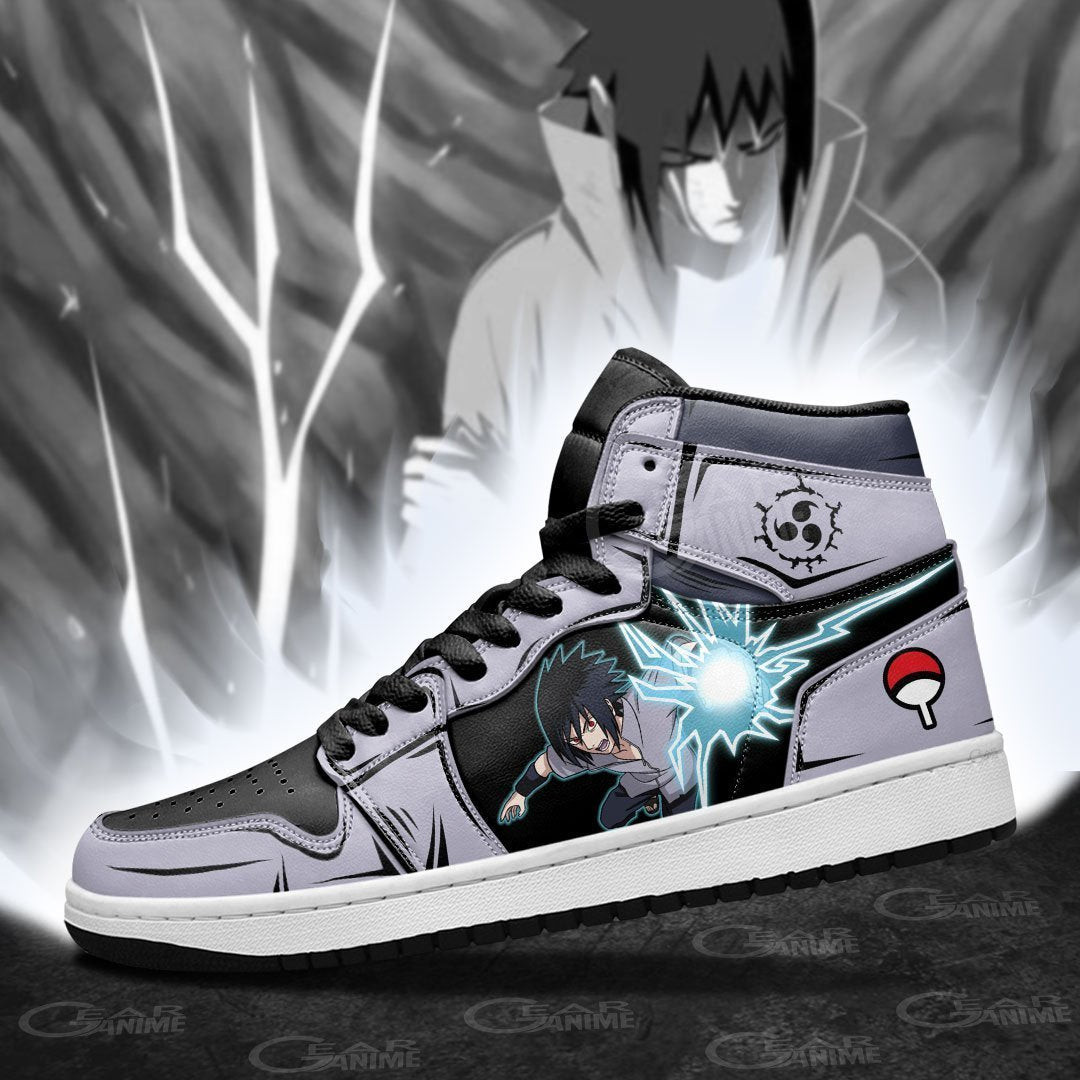Uchiha Sasuke Sneakers Custom Skill Anime Shoes - 3 - GearAnime