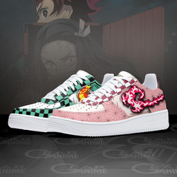 Nezuko and Tanjiro Air Sneakers Custom Skills Demon Slayer Anime Shoes - 2 - GearAnime