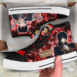 Toushirou Hijikata High Top Shoes Custom Gintama Anime Sneakers - 2 - GearAnime