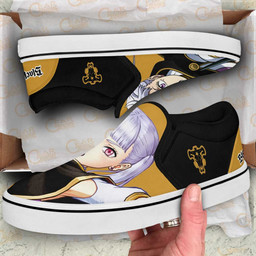 Noelle Silva Slip On Sneakers Custom Anime Black Clover Shoes - 2 - GearAnime