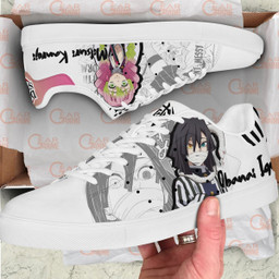 Demon Slayer Mitsuri and Iguro Skate Sneakers Custom Anime Shoes - 2 - GearAnime