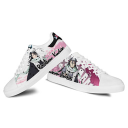 Byakuya Kuchiki Skate Sneakers Custom Anime Bleach Shoes - 4 - GearAnime