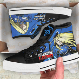 Fullmetal Alchemist Olivier Mira Armstrong High Top Shoes Custom Anime Sneakers - 2 - GearAnime