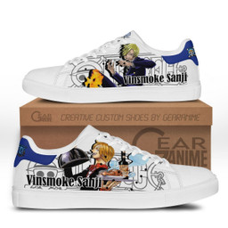 Sanji Skate Sneakers Custom Anime One Piece Shoes - 1 - GearAnime