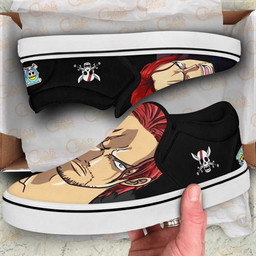 Shanks Red Hair Slip On Sneakers Custom Anime One Piece Shoes - 2 - GearAnime