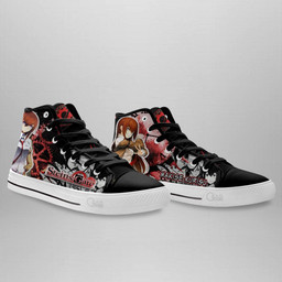 Steins Gate Makise Kurisu High Top Shoes Custom Manga Anime Sneakers - 4 - GearAnime