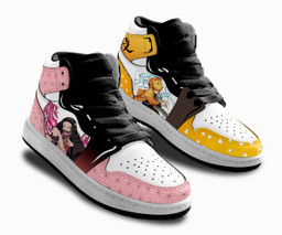 Zenitsu and Nezuko Kids Sneakers Custom Anime Demon Slayer Kids Shoes - 2 - GearAnime