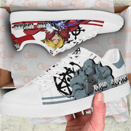Fullmetal Alchemist Elric Brothers Skate Sneakers Custom Anime Shoes - 2 - GearAnime