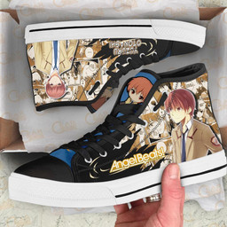Angel Beats Yuzuru Otonashi High Top Shoes Custom Manga Anime Sneakers - 2 - GearAnime