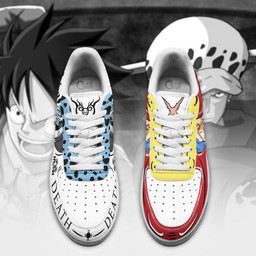 Luffy and Law Air Sneakers Custom Anime One Piece Shoes - 4 - GearAnime