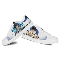 Fairy Tail Gray Fullbuster Skate Sneakers Custom Anime Shoes - 3 - GearAnime