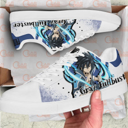 Fairy Tail Gray Fullbuster Skate Sneakers Custom Anime Shoes - 2 - GearAnime
