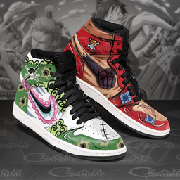 Zoro and Luffy Sneakers Custom Wano Arc Anime One Piece Shoes - 2 - GearAnime