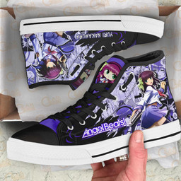 Angel Beats Yuri Nakamura High Top Shoes Custom Manga Anime Sneakers - 2 - GearAnime