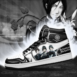 Sebastian Michaelis Sneakers Custom Anime Black Butler Shoes - 3 - GearAnime