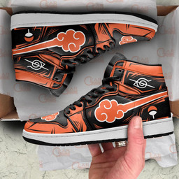 Akatsuki Sneakers Orange Custom Anime Shoes For Fans - 2 - GearAnime