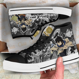 Yuno High Top Shoes Custom Black Clover Anime Sneakers - 2 - GearAnime