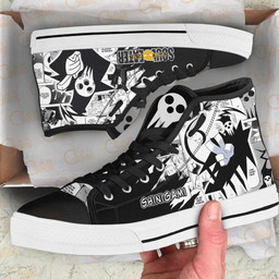 Shinigami High Top Shoes Custom Manga Anime Soul Eater Sneakers - 2 - GearAnime