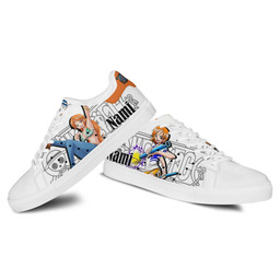 Nami Skate Sneakers Custom Anime One Piece Shoes - 3 - GearAnime
