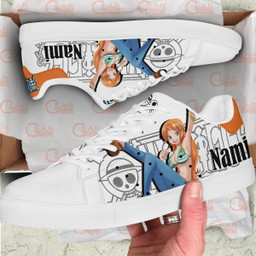 Nami Skate Sneakers Custom Anime One Piece Shoes - 2 - GearAnime