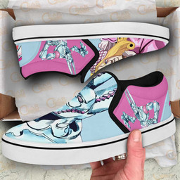 Funny Valentine Slip On Sneakers Custom Anime JoJo's Bizarre Adventure Shoes - 2 - GearAnime