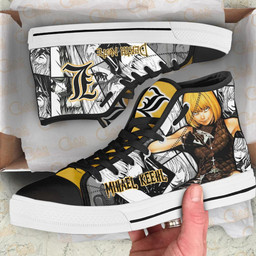 Mihael Keehl Mello High Top Shoes Custom Death Note Anime Sneakers - 2 - GearAnime