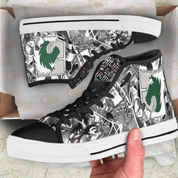 Military Police Regiment High Top Shoes Custom Anime Attack On Titan Sneakers - 2 - GearAnime