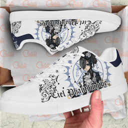 Black Butler Ciel Phantomhive Skate Sneakers Custom Anime Shoes - 2 - GearAnime