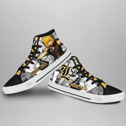 Mihael Keehl Mello High Top Shoes Custom Death Note Anime Sneakers - 3 - GearAnime