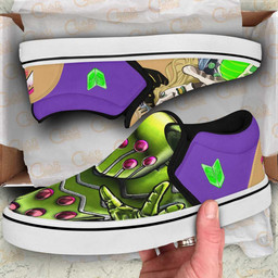 Gyro Zeppeli Slip On Sneakers Custom Anime JoJo's Bizarre Adventure Shoes - 2 - GearAnime