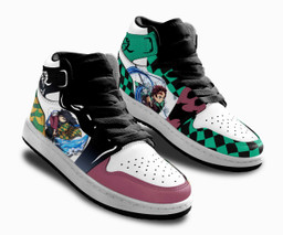 Tanjiro and Giyu Kids Sneakers Custom Anime Demon Slayer Kids Shoes - 2 - GearAnime