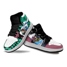 Tanjiro and Giyu Kids Sneakers Custom Anime Demon Slayer Kids Shoes - 3 - GearAnime